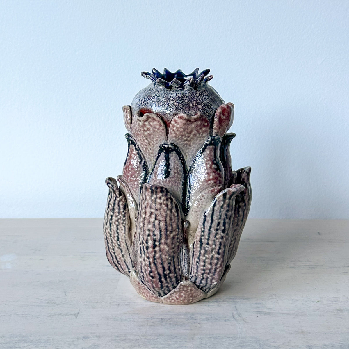 Salt-Fired Flower Vase