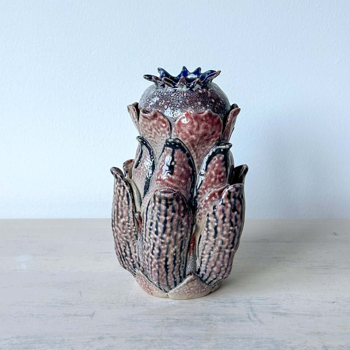 Salt-Fired Flower Vase
