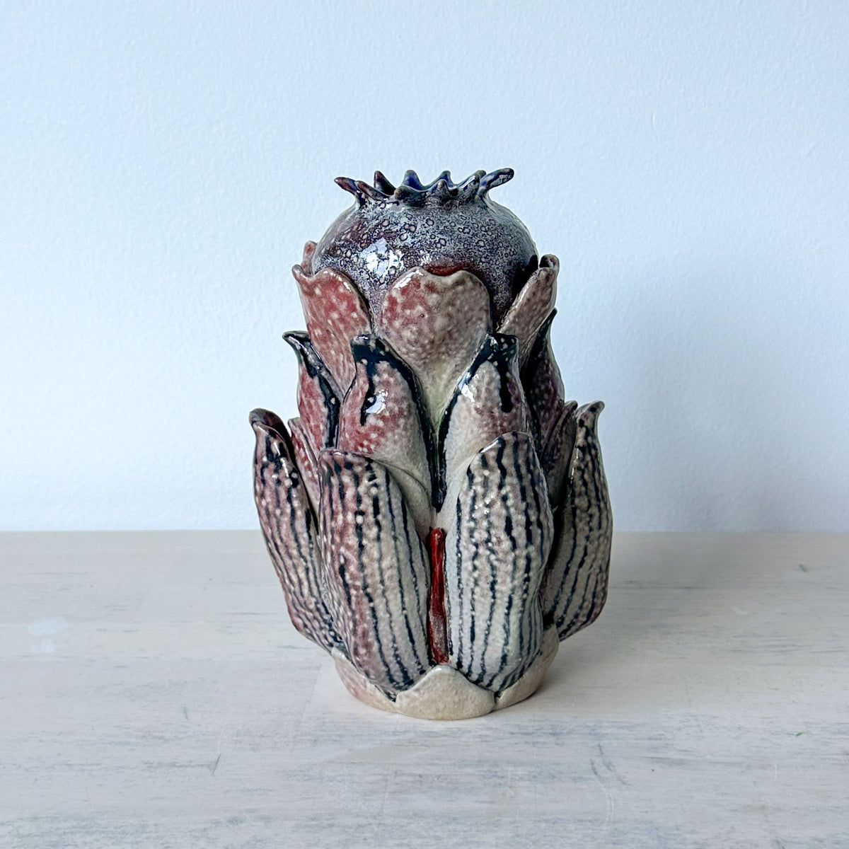 Salt-Fired Flower Vase
