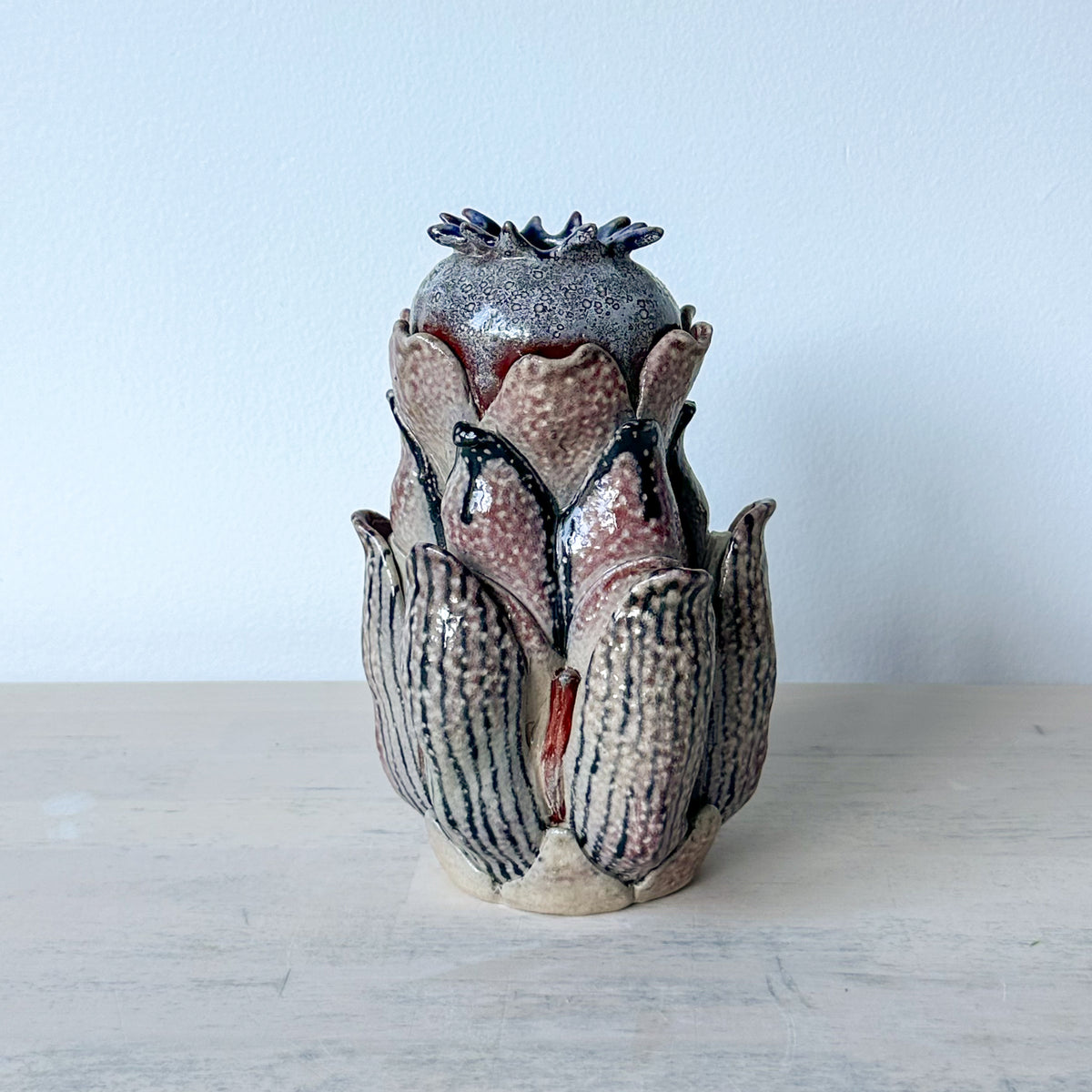 Salt-Fired Flower Vase