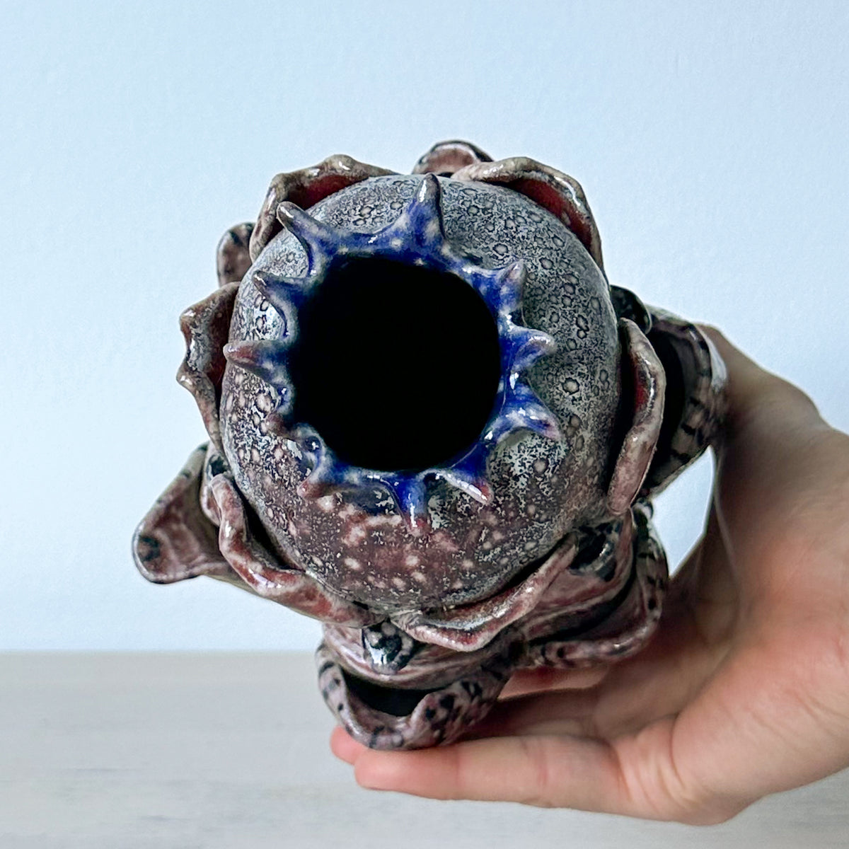 Salt-Fired Flower Vase