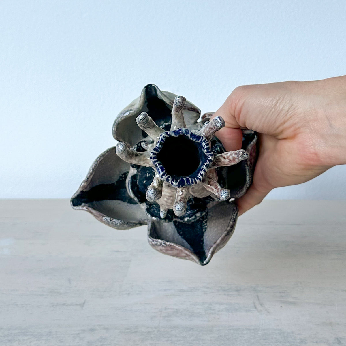 Salt-Fired Flower Vase