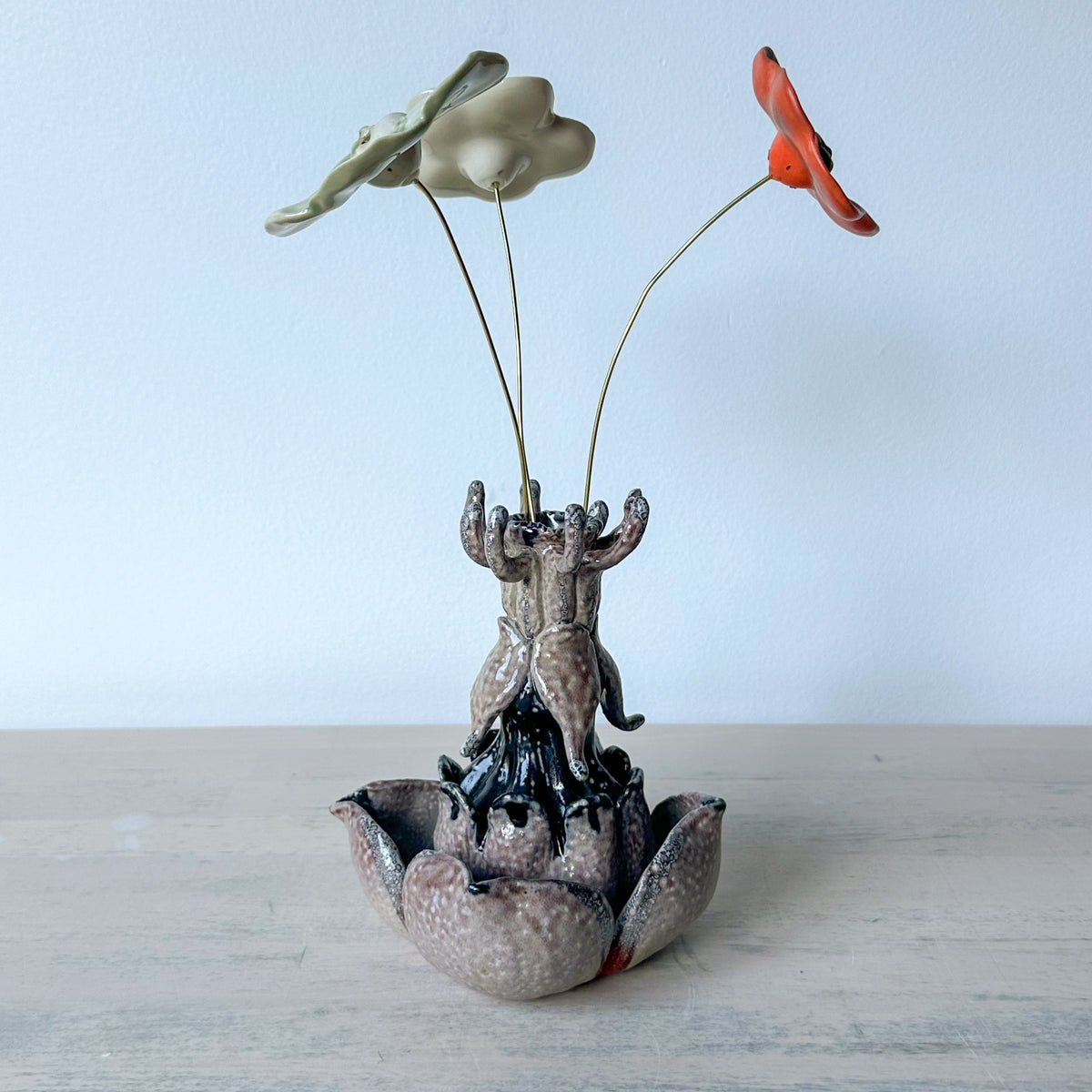 Salt-Fired Flower Vase