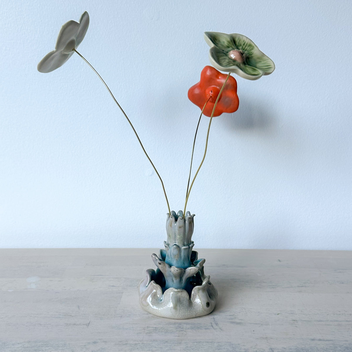 Salt-Fired Flower Vase