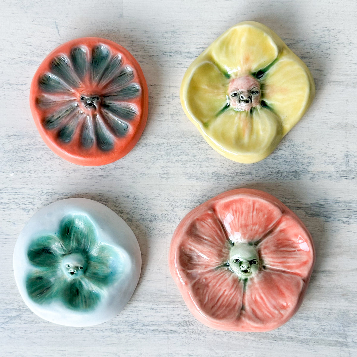 Face Flower Incense Holder/Wall Plaque