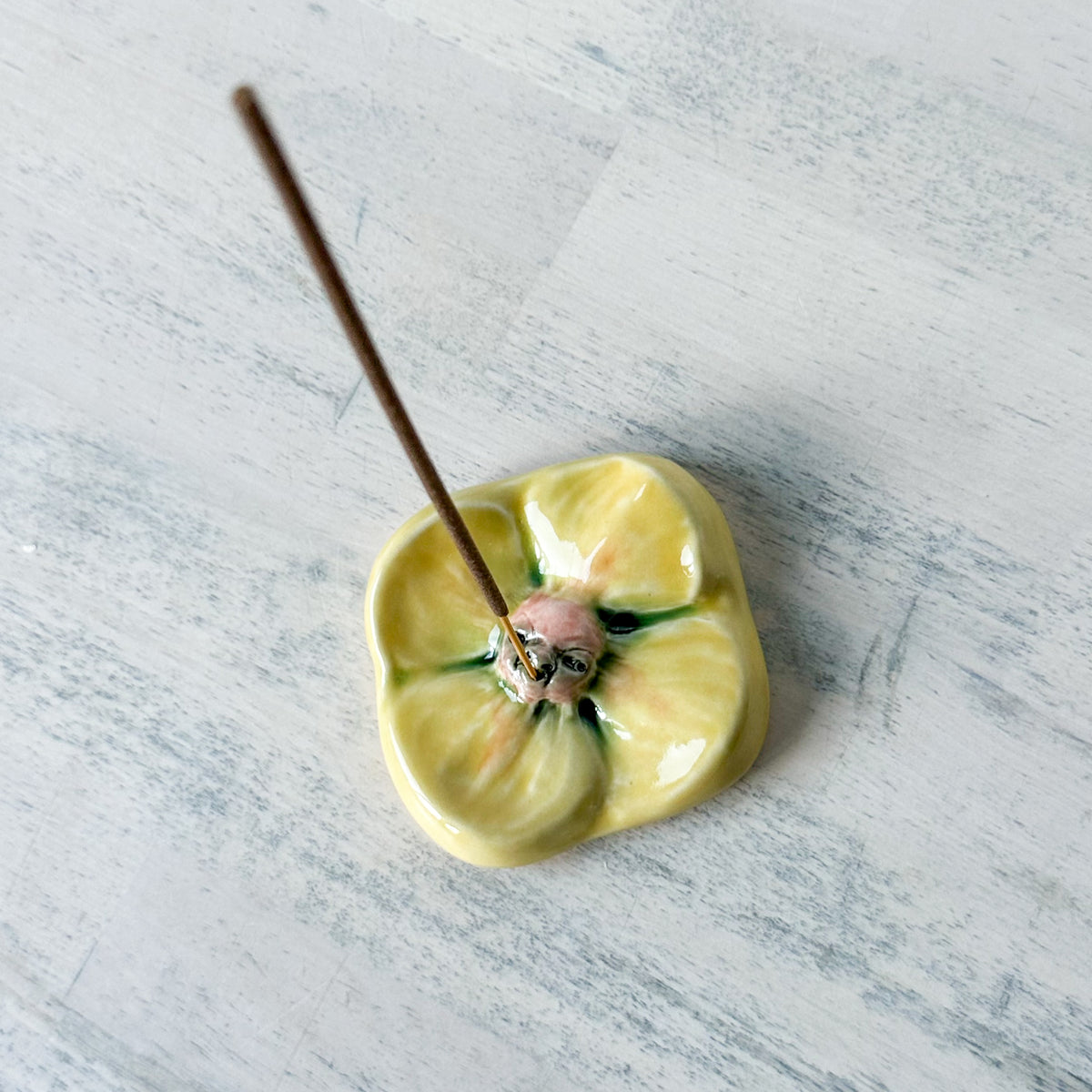 Face Flower Incense Holder/Wall Plaque