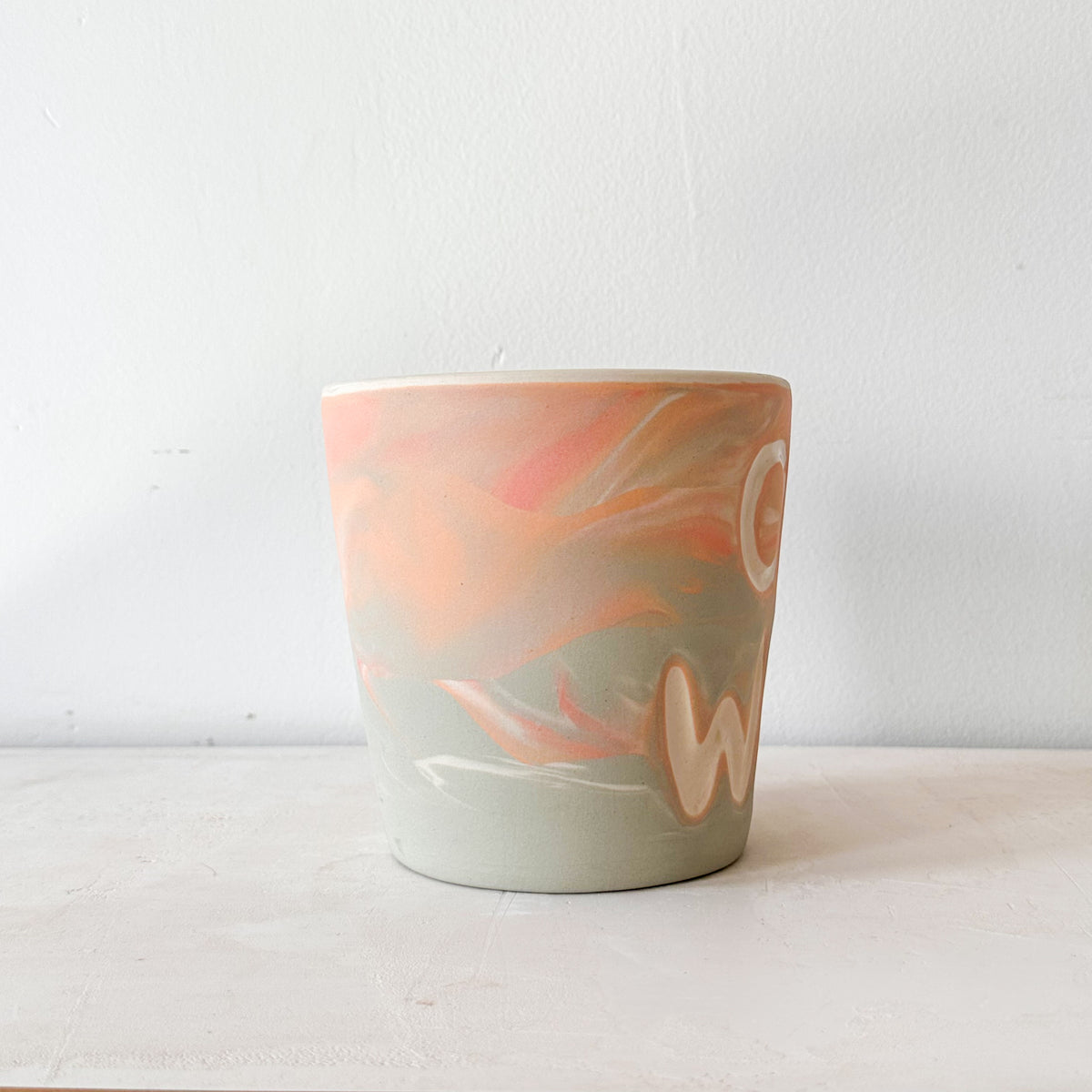 Oh Well Carved Planter