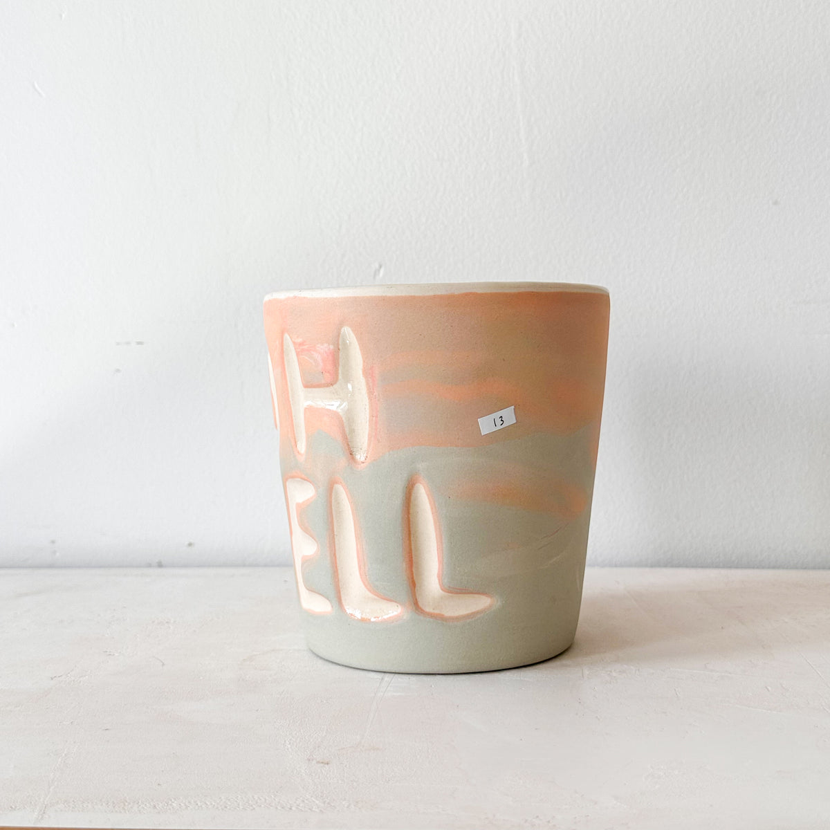 Oh Well Carved Planter
