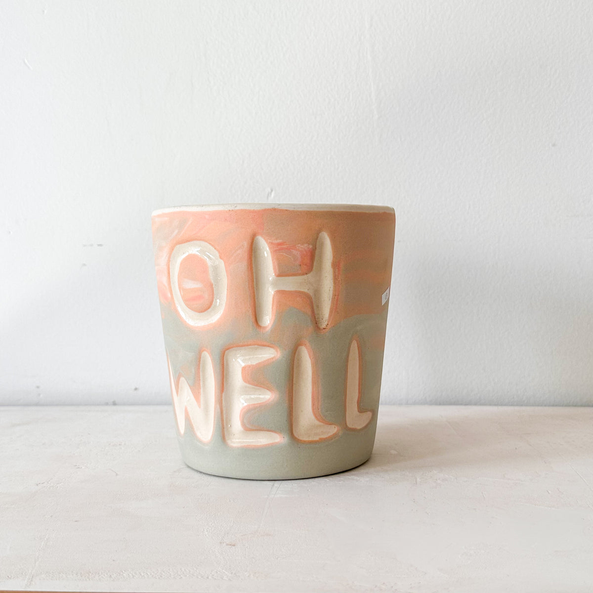 Oh Well Carved Planter