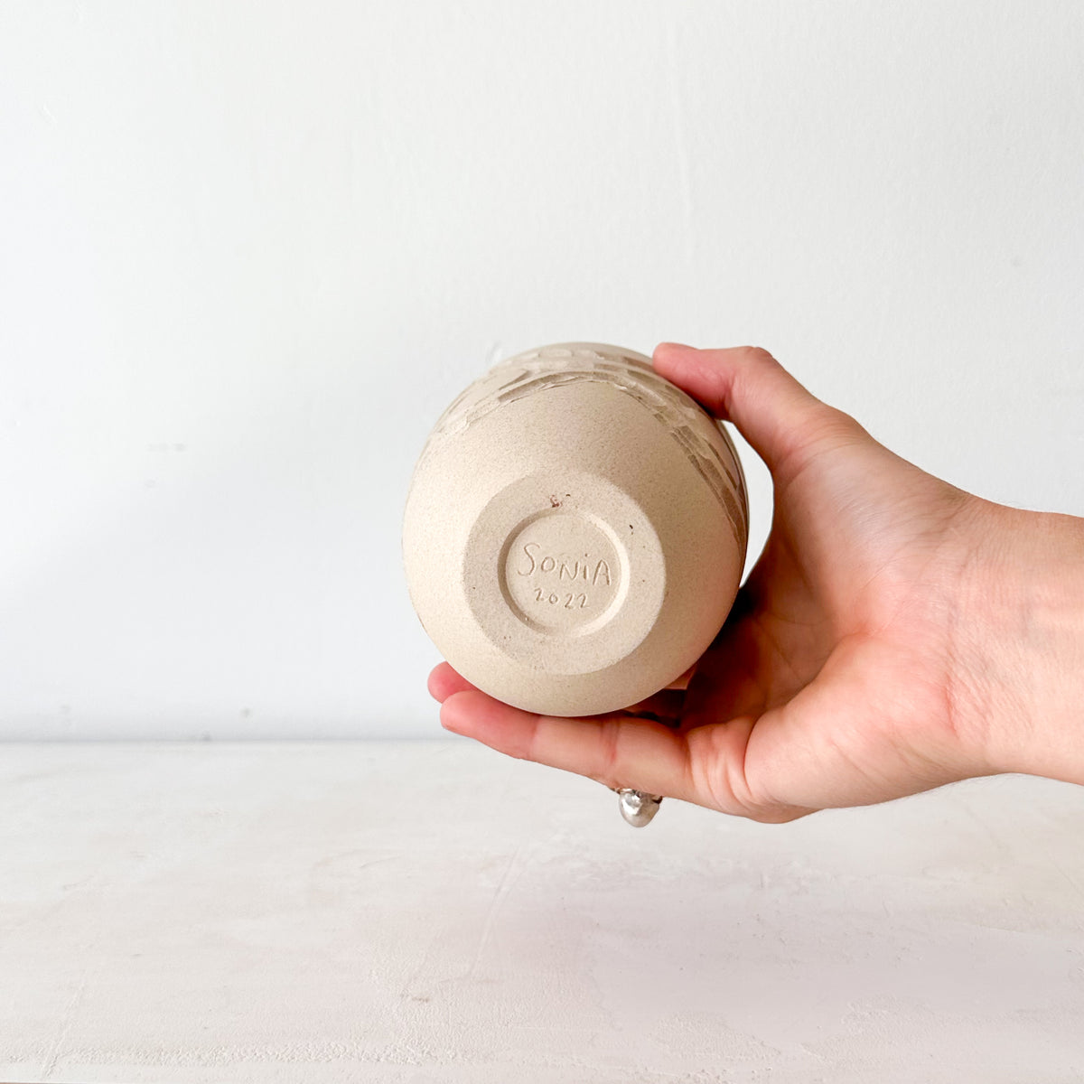 Large Carved Tumbler