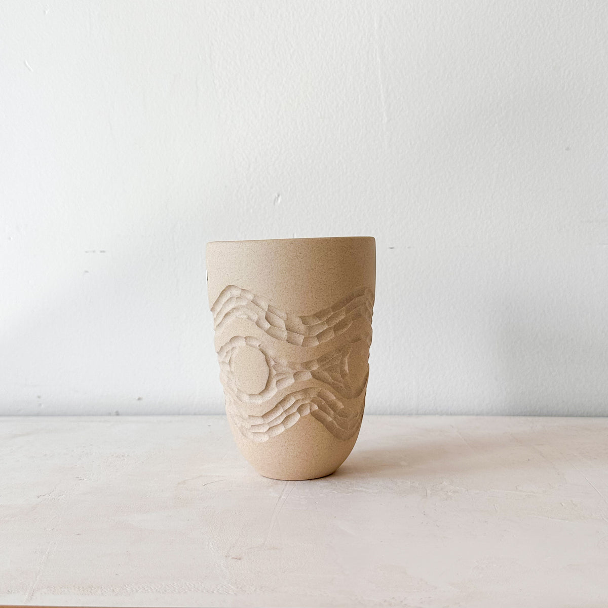 Large Carved Tumbler