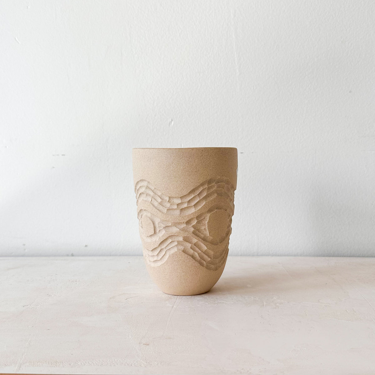 Large Carved Tumbler