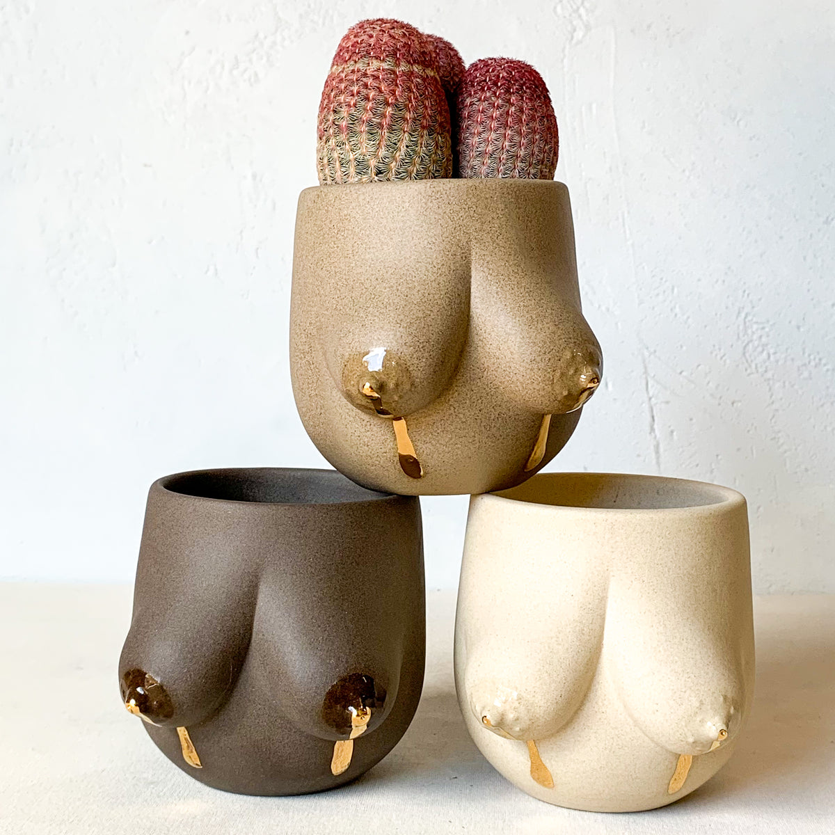 Sasha Planter -- Liquid Gold