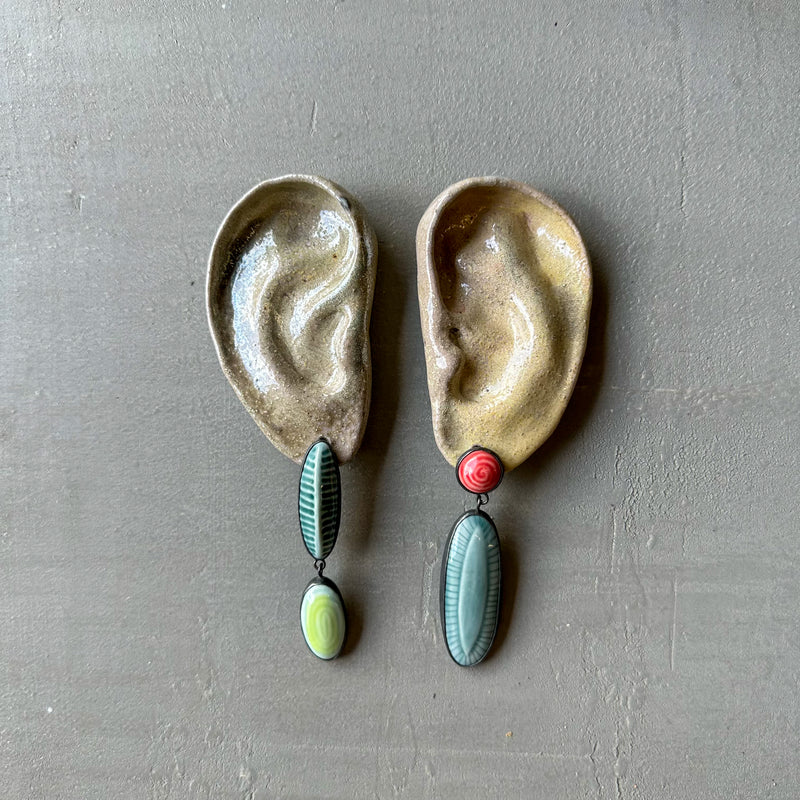 SAMPLE Porcelain “Gem” Earrings