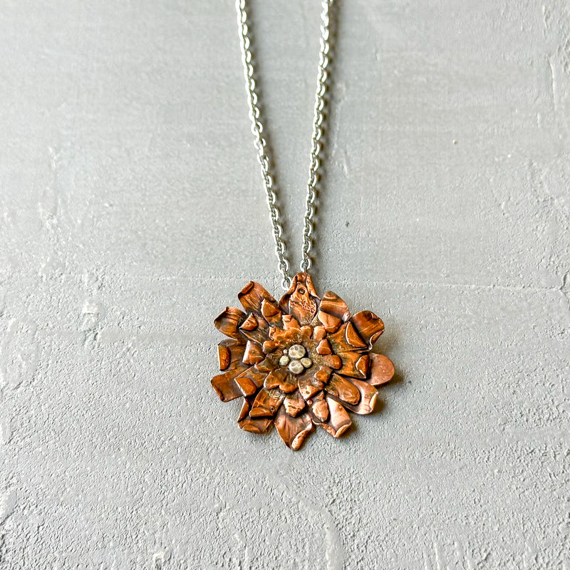 SAMPLE Pressed Flower Necklace