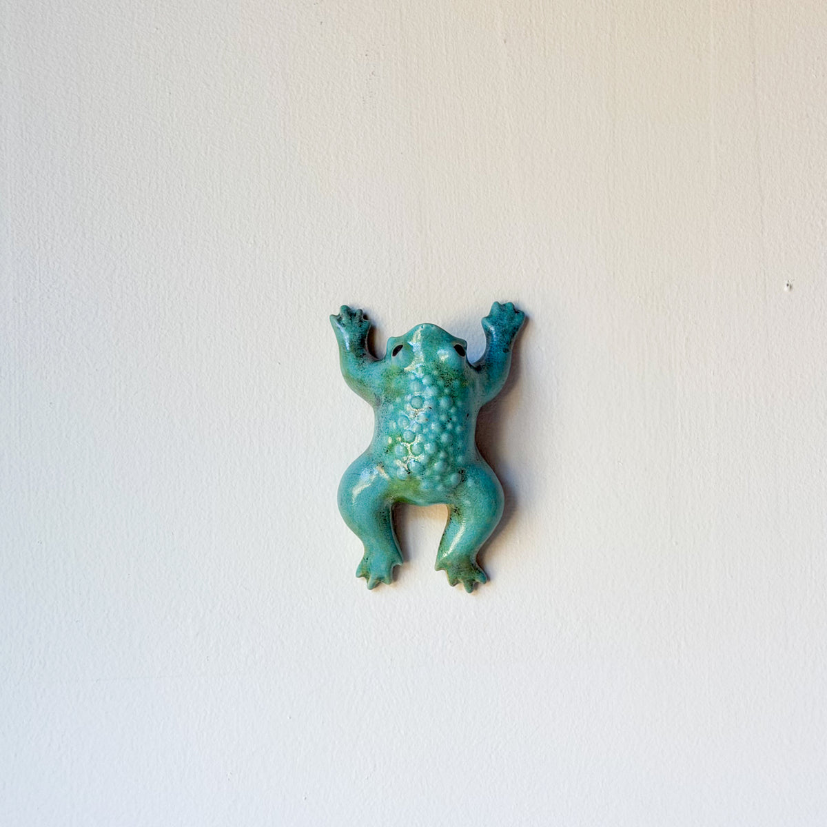 Raku Toadie Wall Vase