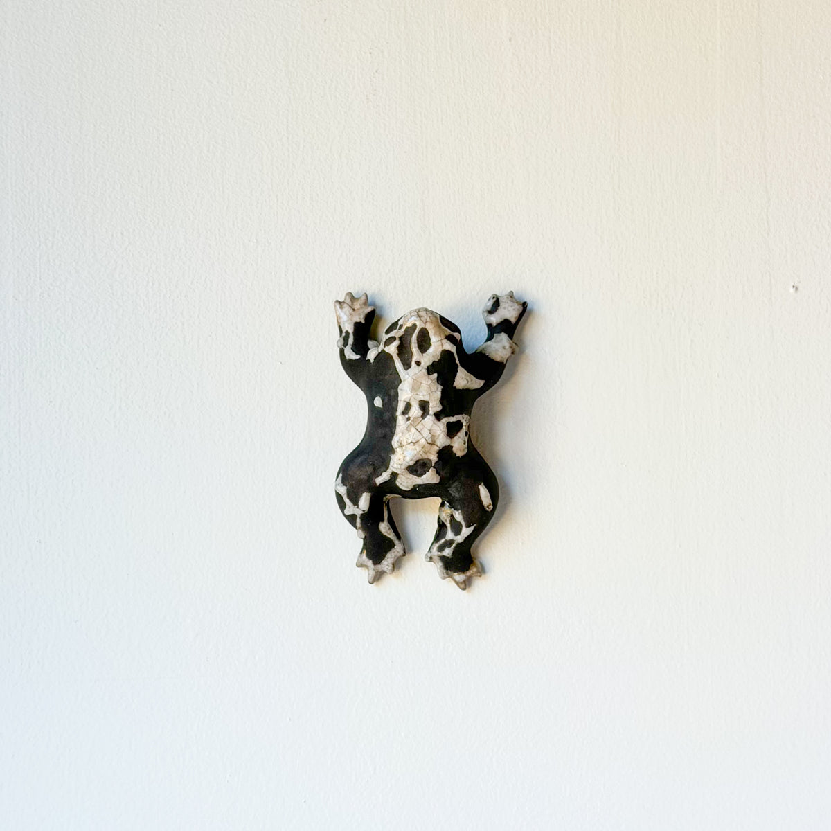 Raku Toadie Wall Vase