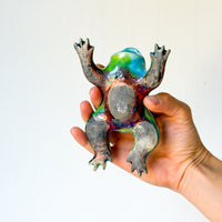 Raku Toadie Wall Vase