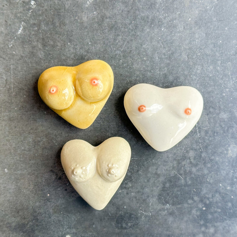 Boob Heart Magnet Pack